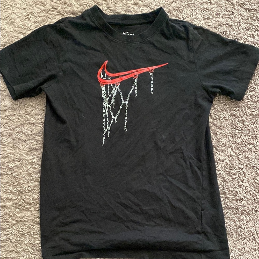 Nike Black Short Sleeve Tee with Melting Swoosh
